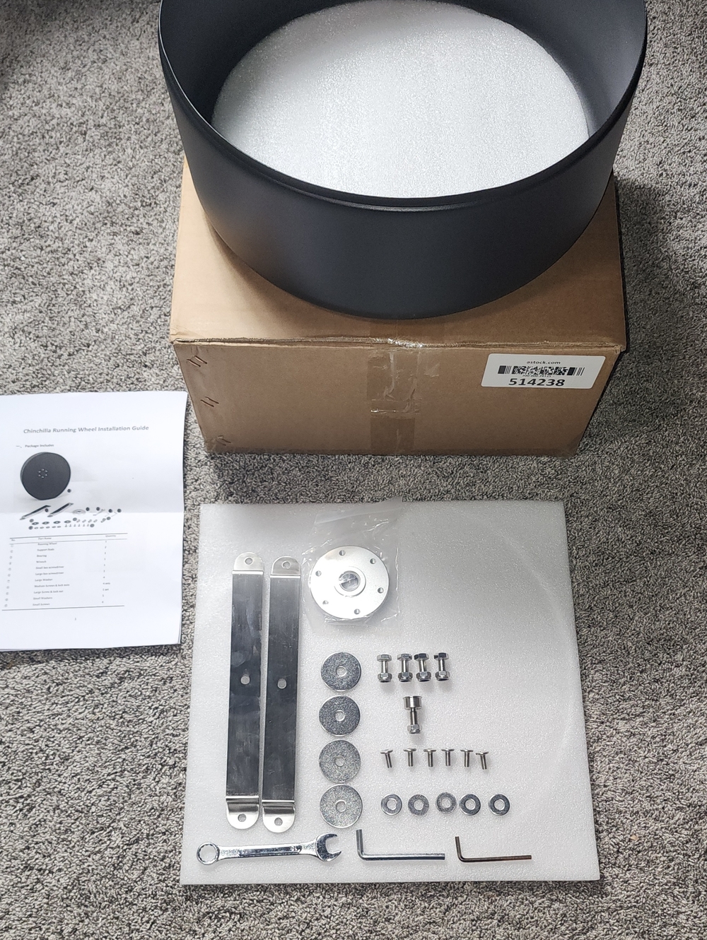 15" Aluminum Chinchilla Exercise Wheel Solid Running Surface Noiseless Silent